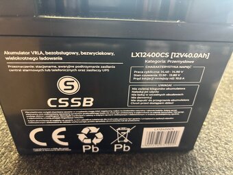 Baterie olověná 12V 40Ah LTC BATE-19834 - 5