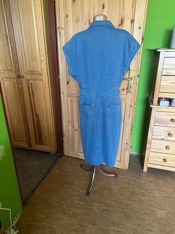 Džínové šaty velikost 44/46 - 5