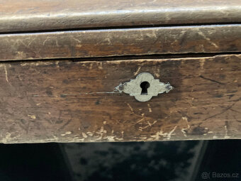 Šperkovnice dřevěná stará se zámkem 600 kč - 5