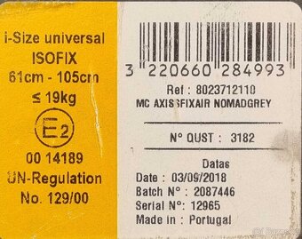 Autosedačka Maxi-Cosi Axissfix Air Nomad Grey - 5