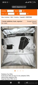 X lander skateboard, pláštěnka organizér aj - 5