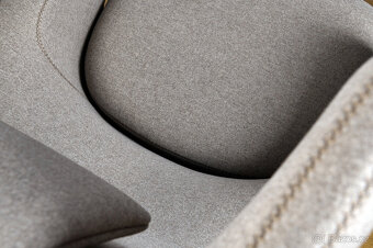 Křeslo Vitra Grand Repos & Ottoman Cozy 2 z leštěného hliník - 5