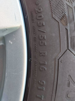 Ronal R42 6,5x16 5x100 ET40 + pneu 205/55 r16 vzorek 5mm - 5