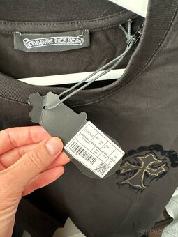 Černé triko Chrome Hearts ve velikosti S - 5
