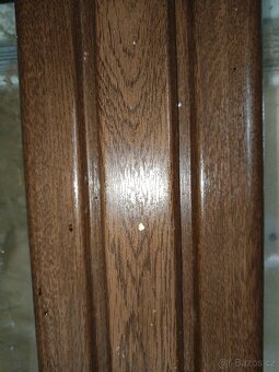 Plastové dvoukřídlé okno Rehau - bílá, zlatý dub - 5