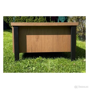 Konferenční stolek Morala – masivní dub, kov - 5