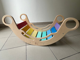 Montessori duhová houpačka 5v1 fresh - ELIS DESIGN - 5