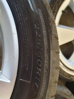 Originální kompletní kola Škoda 5x112 r17 pneu 225/50 r17 - 5