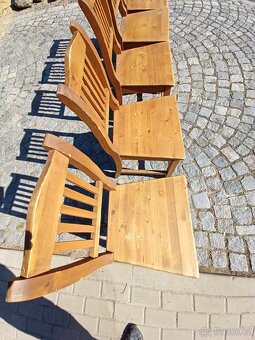 5x dřevěné židle - 5