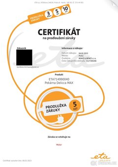 Pekárna Eta Delicca Max - 5