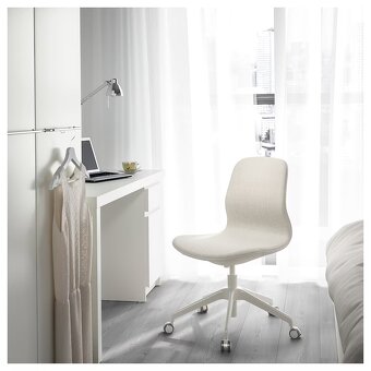 Konferenční židle, béžová / bílá, Ikea - 5