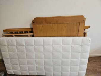 Postýlka dřevěná děská Ikea 130cm + matrace kokos - 5