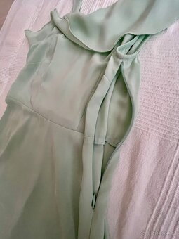 Set - Světle zelené společenské šaty a lodičky vel. 38 - 5