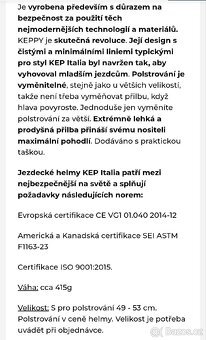 Dětská jezdecká helma KEP - 5