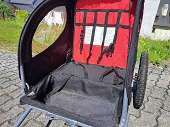 Vozík za kolo i pro chůzi pro 2 děti - 5
