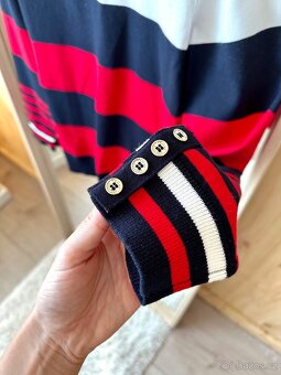 TOMMY HILFIGER KRÁSNÝ PRUHOVANÝ ROLÁK - 5