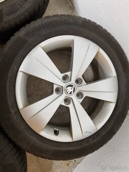 Zimní originílní Alu sada Superb 215/55 R17 - 5