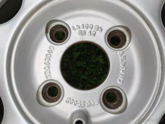 Prodám 5ks alu kola-černé Borbet 14", 4x100 - 5