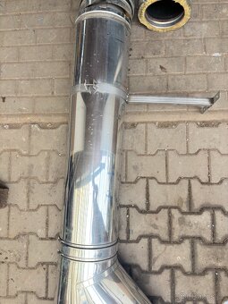 Prodám nerezový komín výška 5 m a průměr 180 mm - 5