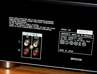 Kazetový magnetofon SONY TC-WR645S, dolby B,C,S NA OPRAVU - 5