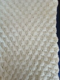 Nový ručně pletený dámský svetr - barva slonová kost - 5
