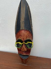 Dřevěná maska Afrika - 5