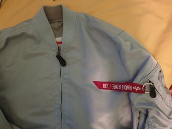 Pánská bunda bomber Alpha industries vel.XL,barva-air blue - 5