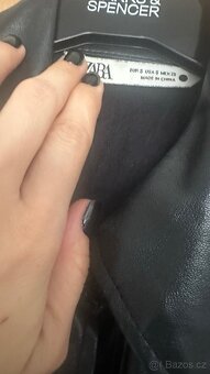 Koženkové sexy šaty vel. S - ZARA - 5