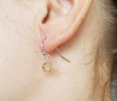 Stříbrný set šperků: náušnice, přívěsek a řetízek - 5