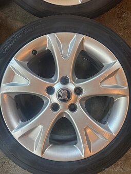 ALU Kola ŠKODA 5x112 R17 PALLAS Letní Pneu 225/45/17 - 5