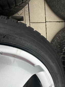 Alu 5x112 Audi R17, zimní sada pneu 215/50/17 - 5