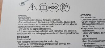 Nový travní nůž 3 zuby 350 - 3T  Husqvarna + příslušenství - 5