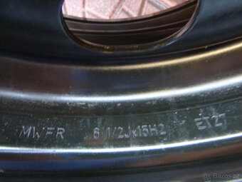 Plechové disky kola Peugeot Citroen 4x108 6,5Jx15 ET27 - 5