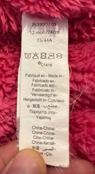 Overal černo růžový, vel. 74 cm - 5