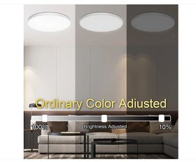 Nové chytré 30W stropní světlo LED RGB stmívatelné s dálk.ov - 5