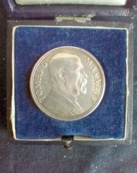 Pamětní stříbrná medaile T. G. Masaryk 85 let - 5