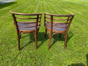 THONET starožitná značená párová křesla TOP MODEL - 5
