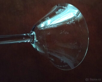 skleničky s broušeným dekorem 1. třetina 20. st. - 5