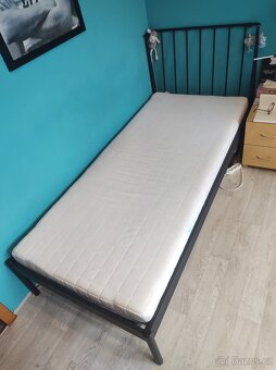 Postel - rám 200 x 96 cm ABILDRO Jysk + matrace - 5