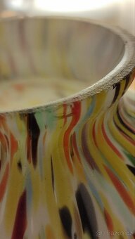 Krásná Art Deco váza z brokového skla - 5