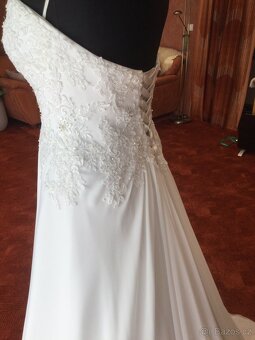 Svatebni saty MS moda s vleckou - 5