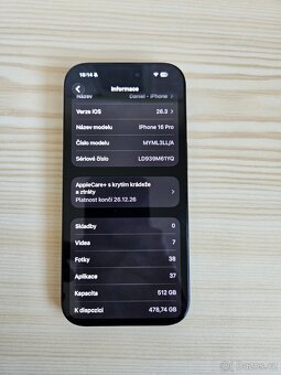 iPhone 16 Pro 512 GB 🍏 výborný stav | záruka - 5