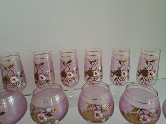 Ručně malovaná skleněná souprava Hand Made Glass - 5
