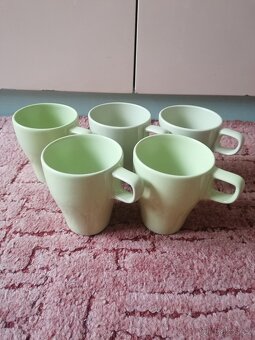 Zelené hrnky Ikea - 5 ks - 5