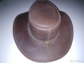 Prodám westernový kožený klobouk - 5