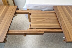 Nový rozkládací stůl ořech 90x160+2x40 cm - 5