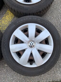 VW 16 plechová letní kola 5x112 - pneu 205/55 R16 - 5