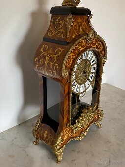 Velké stolní starožitné hodiny ve stylu A.Boulle-Tiffany - 5