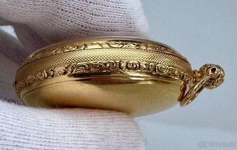 18K CELO ZLATÉ ZDOBENÉ ŠPINDLOVKY A.MANTEGANI WISBEACK - 5