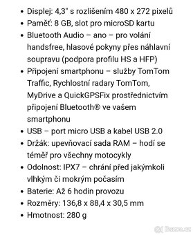 Tomtom Rider 42CE navigace - 5